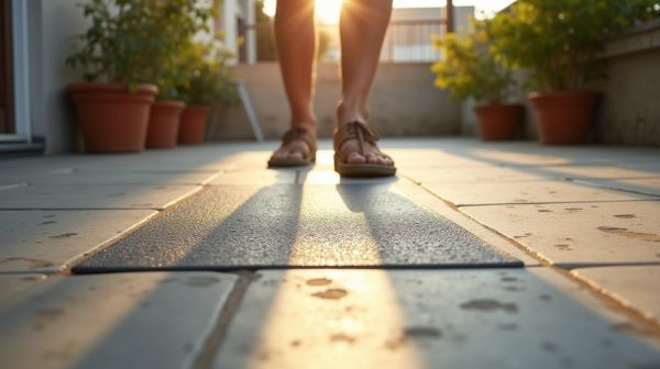 Sécurisez vos espaces extérieurs avec une plaque antidérapante